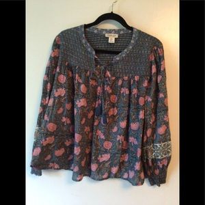 - Rachel Zoe Boho style cotton blouse SzL